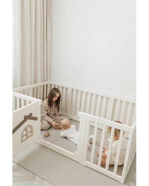 Большой детский игровой манеж UNIX Kids Classic Tree House 150 x 180 Camel