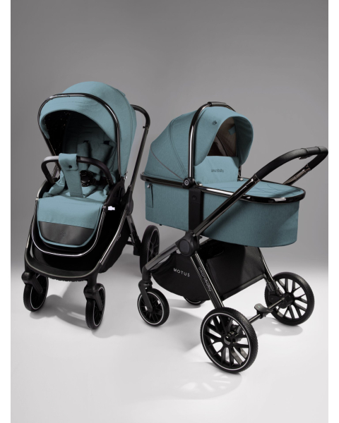 Детская коляска AmaroBaby Motus V2 3 в 1 бирюзовый