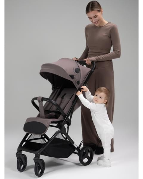 Коляска прогулочная Amarobaby Ride темно-бежевый