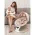 Электронные качели детские Amarobaby Teddy swing, бежевый