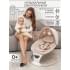 Электронные качели детские Amarobaby Teddy swing, бежевый