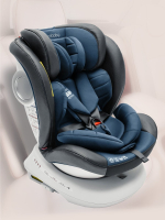 Автокресло детское AMAROBABY CHAMPION, Isofix класс D, группа 0+/1/2/3, (серый/синий)