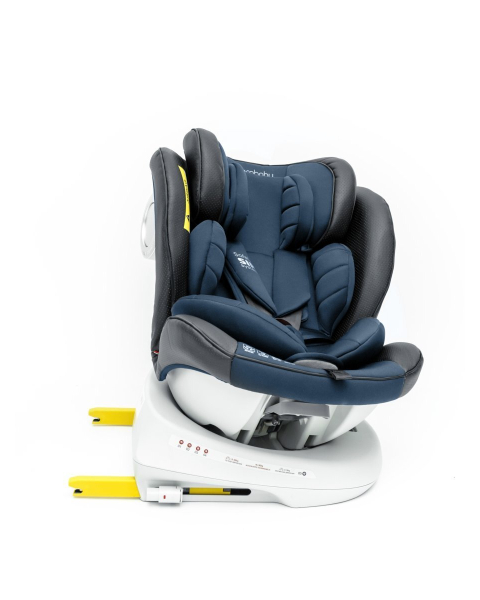 Автокресло детское AMAROBABY CHAMPION, Isofix класс D, группа 0+/1/2/3, (серый/синий)