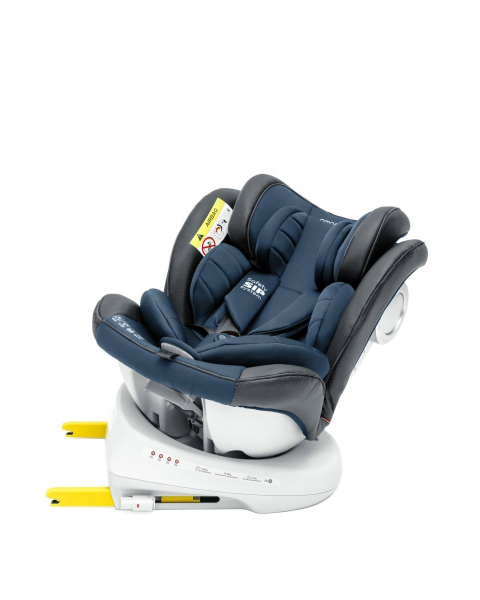 Автокресло детское AMAROBABY CHAMPION, Isofix класс D, группа 0+/1/2/3, (серый/синий)
