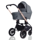 Детская коляска MowBaby Zoom PU 2 в 1 gold grey (светло- серый)