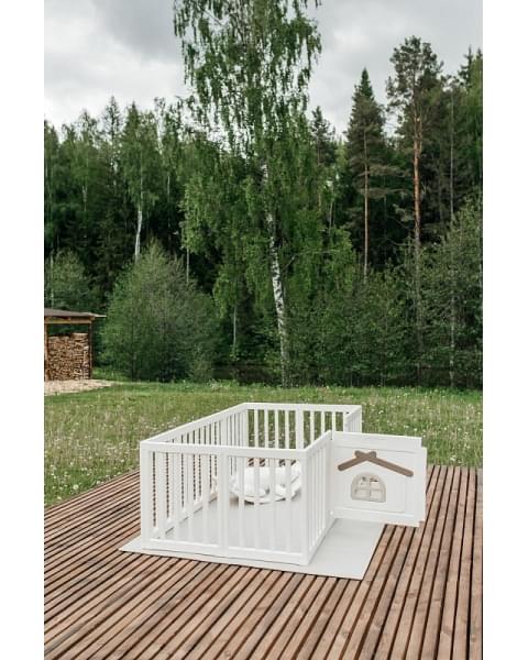 Большой детский игровой манеж UNIX Kids Classic Tree House 150 x 180 Camel