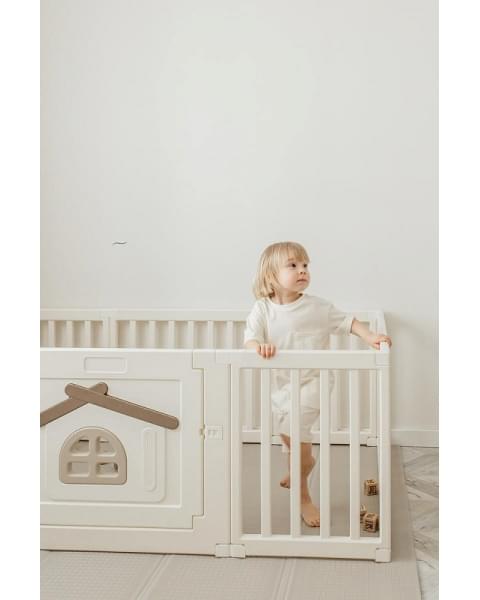 Большой детский игровой манеж UNIX Kids Classic Tree House 150 x 180 Camel