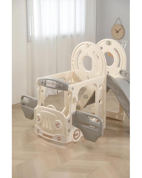 Игровой комплекс с горкой UNIX Kids Bus 171 см Grey