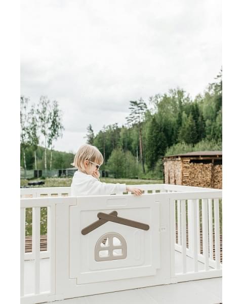 Большой детский игровой манеж UNIX Kids Classic Tree House 150 x 180 Camel