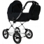 Детская коляска Roan Bass Next Classic 2.0 d12 3 в 1 с автокреслом Tutis Elo Lux EduSky Black BNC/85/2 Caviar/Black/руч.Cappuccino