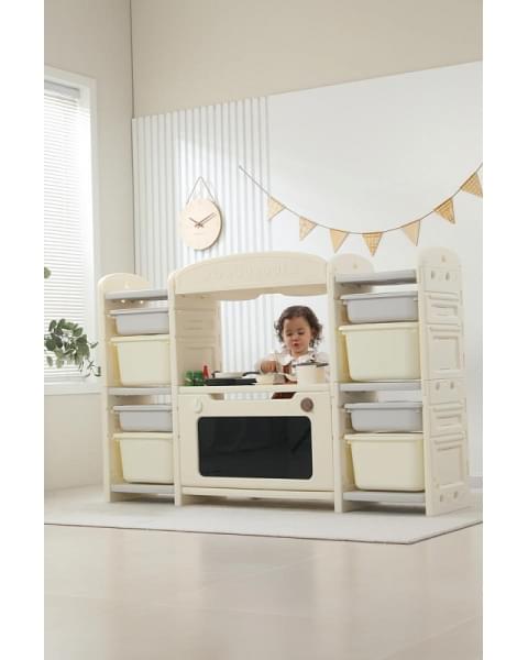 Кухня детская UNIX Kids Cook & Store 8 ящиков Grey