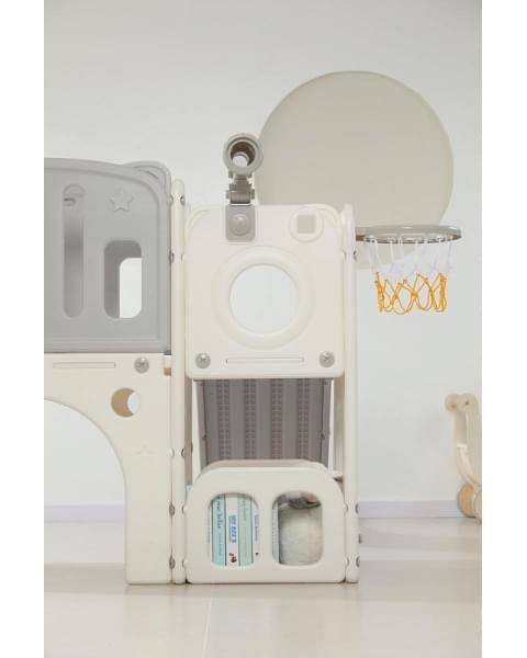 Игровой комплекс с горкой UNIX Kids Star Grey