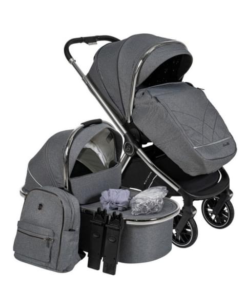 Детская коляска Sevillababy Tinum 2 в 1 Lt.Grey/светло-серый