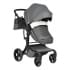Детская коляска трансформер Farfello Aimile PRO темно-серый A5-6 экокожа