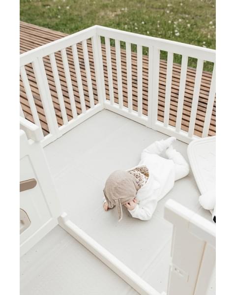 Большой детский игровой манеж UNIX Kids Classic Tree House 150 x 180 Camel