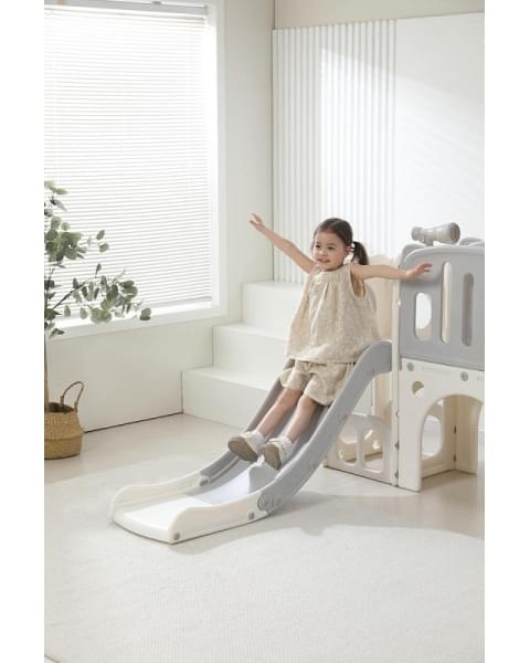 Игровой комплекс с горкой UNIX Kids Star Grey