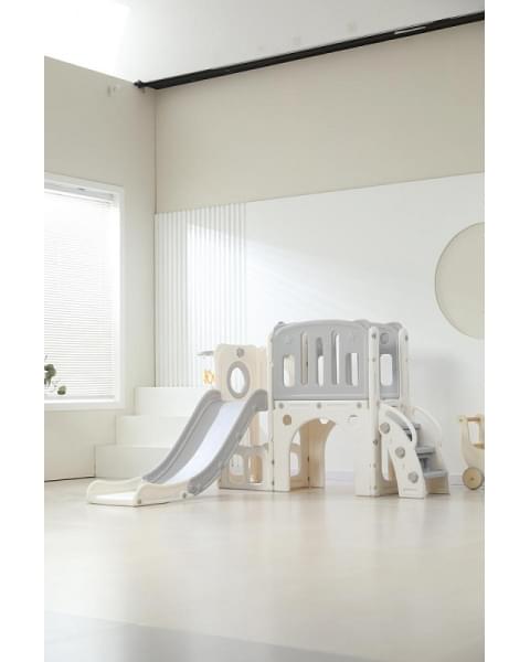 Игровой комплекс с горкой UNIX Kids Star Grey