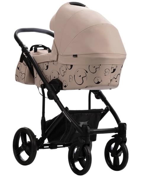 Детская коляска Bebetto Magnum Light SE 2 в 1 08 св.бежевый, черная рама