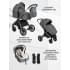 Детская коляска Sevillababy Tinum 2 в 1 Lt.Grey/светло-серый