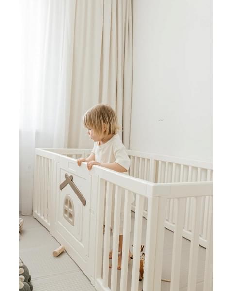 Большой детский игровой манеж UNIX Kids Classic Tree House 150 x 180 Camel