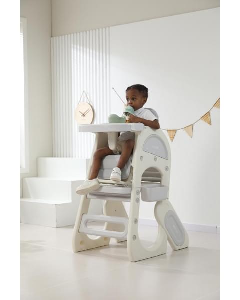 Стул для кормления UNIX Kids Cloud Трансформер (3 in 1) Grey