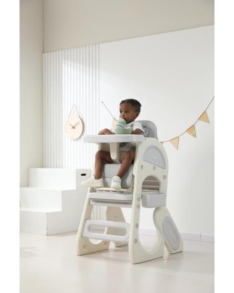Стул для кормления UNIX Kids Cloud Трансформер (3 in 1) Grey