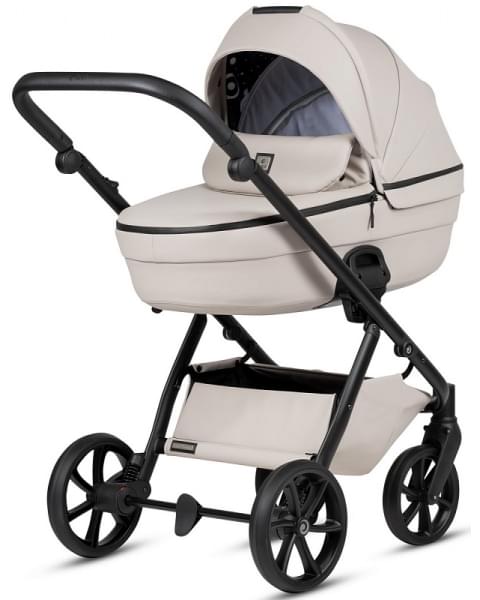 Детская коляска Tutis Uno 6 Plus Leather collection 3 в 1 с автокреслом Elo Lux EduSky Black 1402151 Latte