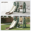 Горка с качелями UNIX Kids Dino Green