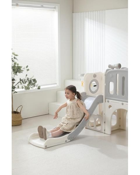 Игровой комплекс с горкой UNIX Kids Star Grey