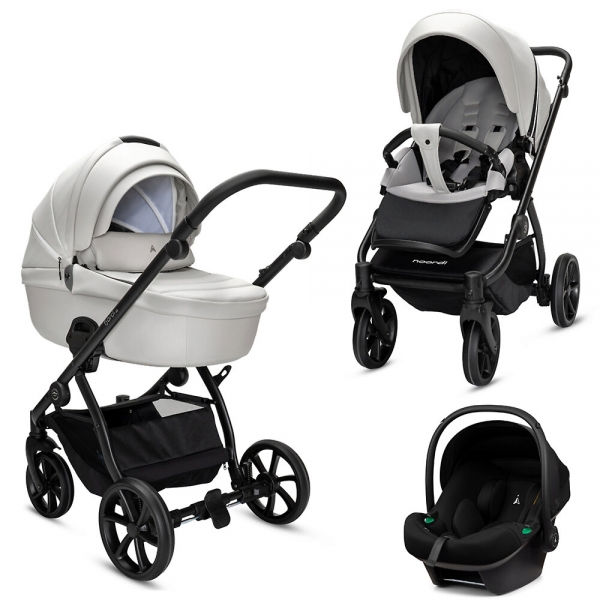 Детская коляска Noordi Fjordi V2 + Terra i-Size 3 в 1 Cloud кожа