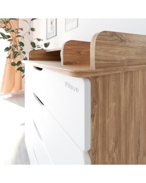 Детский пеленальный комод Pituso Wood 804 Ясень Тронхейм
