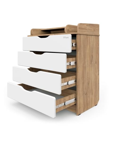 Детский пеленальный комод Pituso Wood 804 Ясень Тронхейм