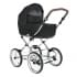 ROAN Коляска 2 в1 Bass Next Classic короб + прогулка Black /Chrome/d14/руч.Коричневый (2места)