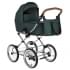 ROAN Коляска 2 в1 Bass Next Classic короб + прогулка Black /Chrome/d14/руч.Коричневый (2места)