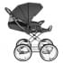 ROAN Коляска 2 в1 Bass Next Classic короб + прогулка Black /Chrome/d14/руч.Коричневый (2места)