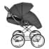 ROAN Коляска 2 в1 Bass Next Classic короб + прогулка Black /Chrome/d14/руч.Коричневый (2места)
