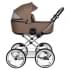 ROAN Коляска 2 в1 Bass Next Classic короб + прогулка Black /Chrome/d14/руч.Коричневый (2места)