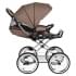 ROAN Коляска 2 в1 Bass Next Classic короб + прогулка Black /Chrome/d14/руч.Коричневый (2места)