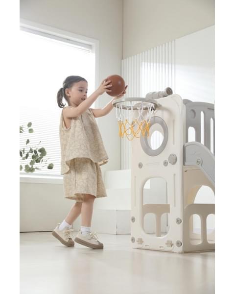 Игровой комплекс с горкой UNIX Kids Star Grey