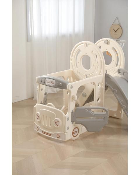 Игровой комплекс с горкой UNIX Kids Bus 171 см Grey