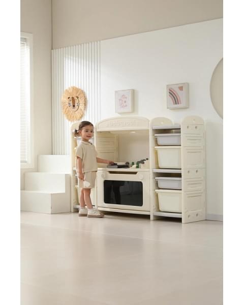 Кухня детская UNIX Kids Cook & Store 8 ящиков Grey