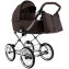 Детская коляска Roan Bass Next Classic 2.0 d14 3 в 1 с автокреслом Tutis Elo Lux EduSky Black BSNC/93/2 Turkish Coffe/Black/руч.Cappuccino