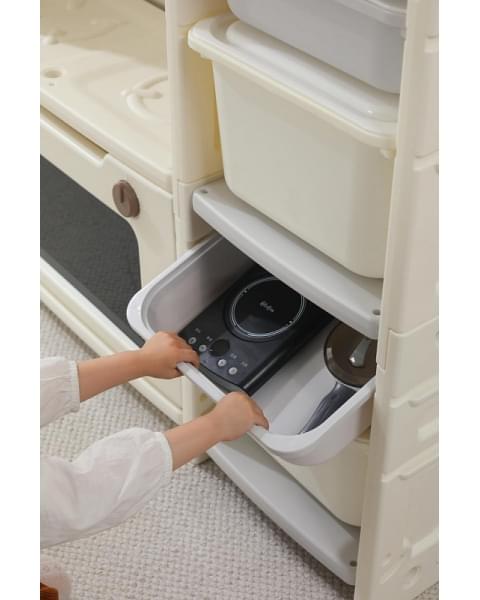 Кухня детская UNIX Kids Cook & Store 8 ящиков Grey