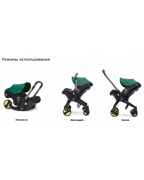 Автокресло-коляска Doona+ (0-13 кг), Racing Green (Зеленый)