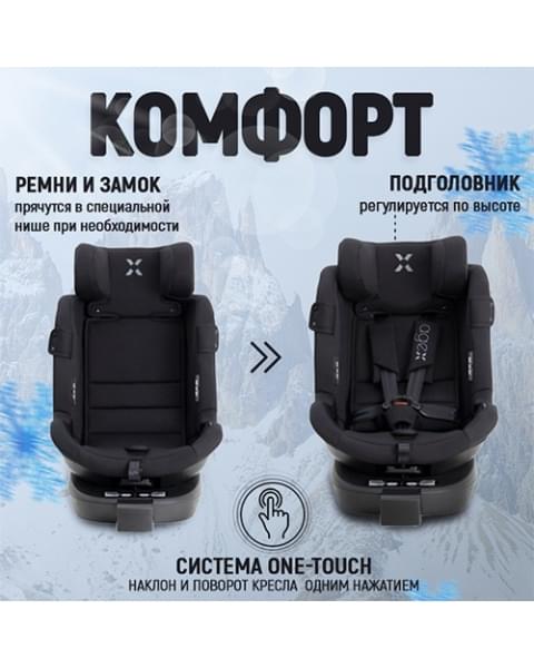 Автокресло Agex Drive i-Fix (0-36 кг), Black (Черный)