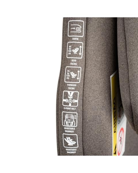 Автокресло Jovola Jet 8.0 Isofix бежевый-коричневый