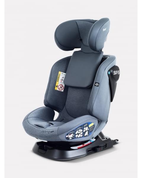 Автокресло Rant Nitro new isofix группа 0/1/2/3 (0-36 кг) Grey
