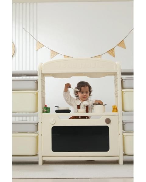 Кухня детская UNIX Kids Cook & Store 8 ящиков Grey