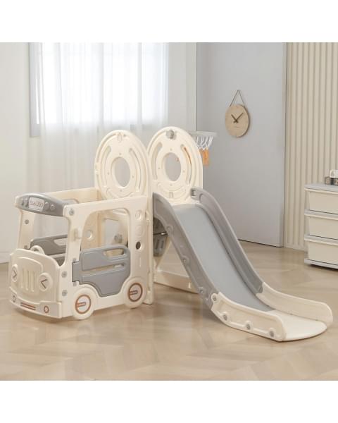 Игровой комплекс с горкой UNIX Kids Bus 171 см Grey