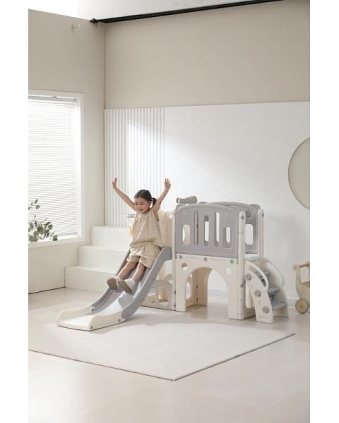 Игровой комплекс с горкой UNIX Kids Star Grey